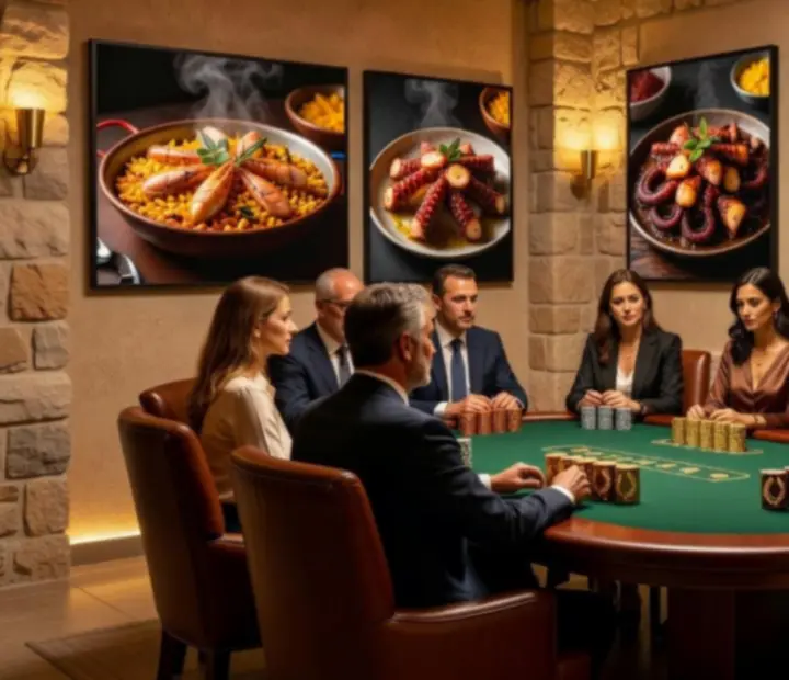 Elegancka sala pokerowa w Restauracji Casino Premium Velona Storia
